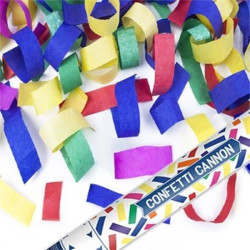 Konfety vystřelovací barevné 40 cm